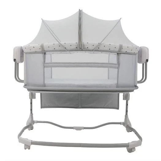 Ліжечко-люлька Mastela 8602 3 в 1 (приставне, укачування, музика, USB, Bluetooth, таймер)