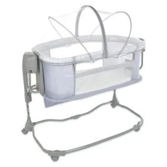 Кроватка-люлька Mastela 8602 3 в 1 (приставная, укачивание, музыка, USB, Bluetooth, таймер)