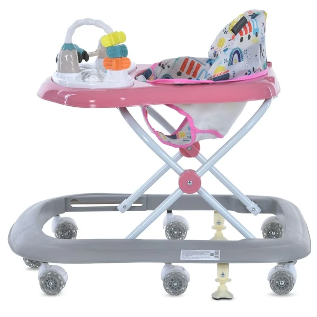 Ходунки для малюка El Camino ME 1215 SIMPLY Pink (ігрова панель, музика, світло) Ходунки для малюка El Camino ME 1215 SIMPLY Pink (ігрова панель, музика, світло)