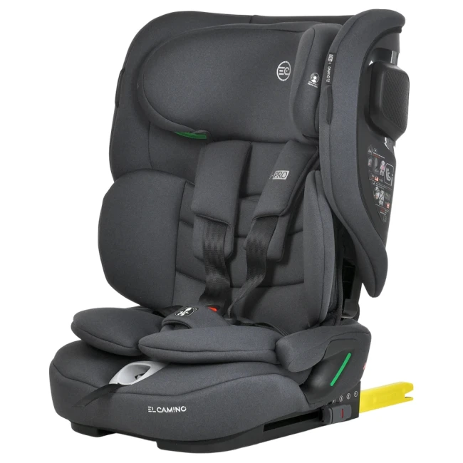 Автокресло El Camino i-PRO ME 1234 Gray, Isofix+Top Tether, от 18 кг