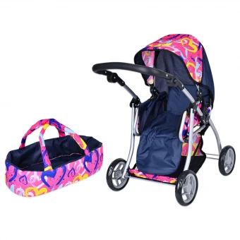 Коляска для кукол Melogo 9672 (трансформер, сумка-переноска, корзинка)