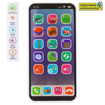 Детский телефон WToys TK-90918 (музыкальный, подсветка, на батарейках)