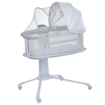 Кроватка-люлька Mastela 3328 3 в 1 (приставная, укачивание, музыка, USB, Bluetooth, таймер)