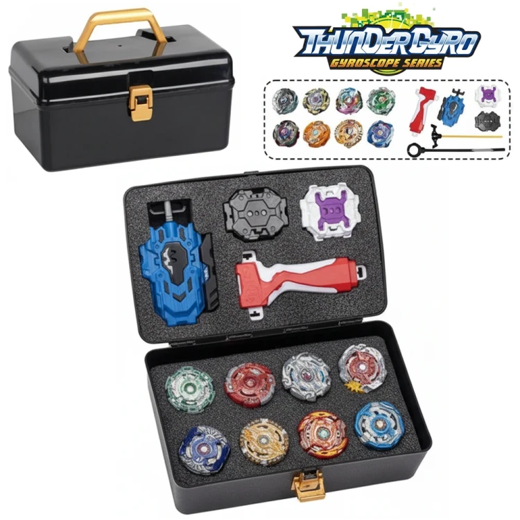 Игровой набор Бейблейд ThunderGyro GF 204-2 в кейсе (8 волчков, 2