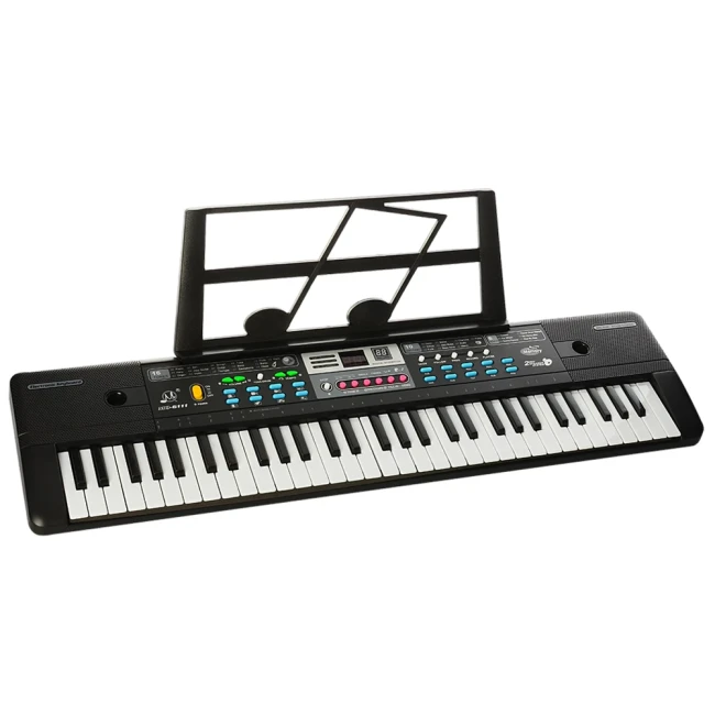 Дитячий синтезатор MQ6111-12 (61 клавіша, мікрофон, запис, USB, від мережі/батарейок) Дитячий синтезатор MQ6111-12 (61 клавіша, мікрофон, запис, USB, від мережі/батарейок)