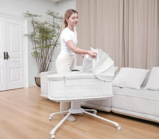 Ліжечко-люлька Mastela 3378 3 в 1 (приставна, закачування, музика, USB, Bluetooth, таймер) Ліжечко-люлька Mastela 3378 3 в 1 (приставна, закачування, музика, USB, Bluetooth, таймер)