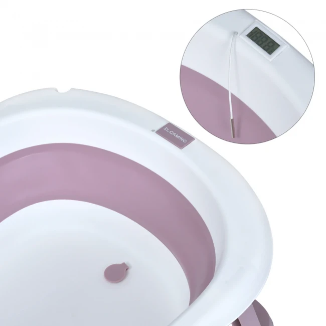 Ванночка детская El Camino ME 1151 Plus Lilac (складная, с термометром) Ванночка детская El Camino ME 1151 Plus Lilac (складная, с термометром)