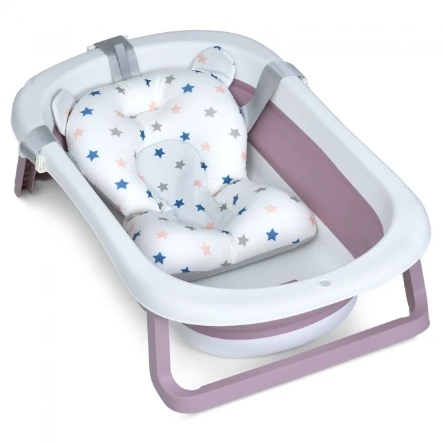 Ванночка детская El Camino ME 1151 Plus Lilac (складная, с термометром) Ванночка детская El Camino ME 1151 Plus Lilac (складная, с термометром)