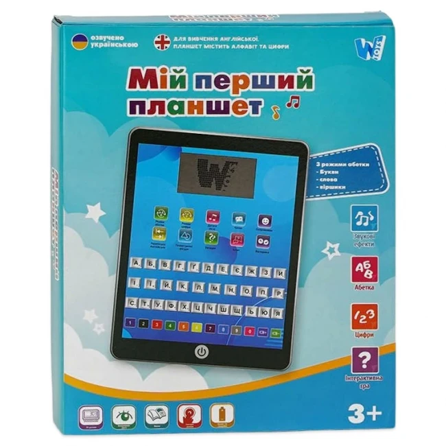 Детский планшет WToys TK-66360 (учебный, сенсорный, на батарейках)