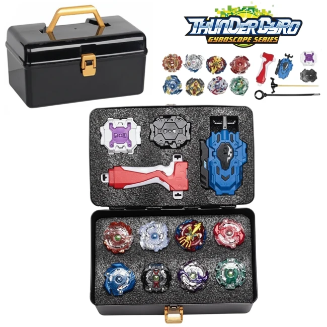 Игровой набор Бейблейд ThunderGyro GF 204-1 в кейсе (8 волчков, 2 пусковых устройства, аксессуары) Игровой набор Бейблейд ThunderGyro GF 204-1 в кейсе (8 волчков, 2 пусковых устройства, аксессуары)