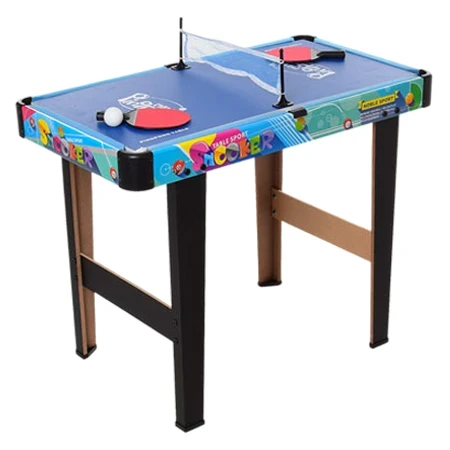 Настільна гра 6008-4 4в1 футбол, аерохокей, теніс, більярд (76x41x59 см, дерев'яний, на ніжках)