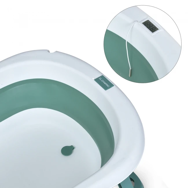 Ванночка детская El Camino ME 1151 Plus Deep Green (складная, с термометром) Ванночка детская El Camino ME 1151 Plus Deep Green (складная, с термометром)