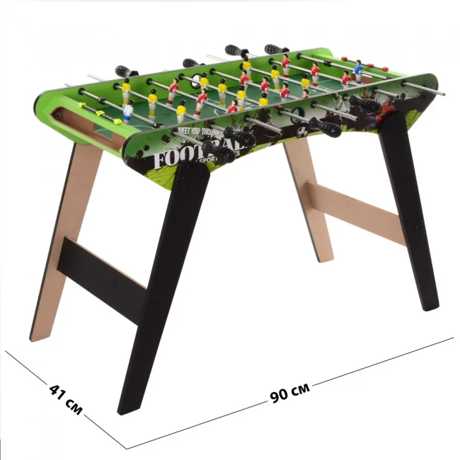 Настольный футбол Soccer 1075+2 (90x41x62 см) деревянный, на ножках, 8 штанг Настольный футбол Soccer 1075+2 (90x41x62 см) деревянный, на ножках, 8 штанг