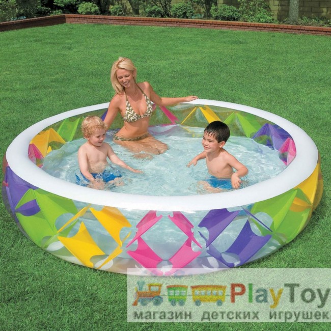 Детский надувной бассейн Intex 56494 Колесо 229 х 56 см Детский надувной бассейн Intex 56494 Колесо 229 х 56 см
