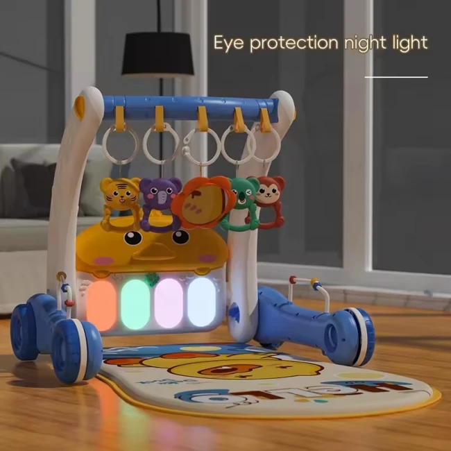 Ходунки-каталка коврик Rack & Walker 6049 2 в 1 (подсветка, мелодии, пальчиковые игры, погремушки, зеркальце, пианино) Ходунки-каталка коврик Rack & Walker 6049 2 в 1 (подсветка, мелодии, пальчиковые игры, погремушки, зеркальце, пианино)