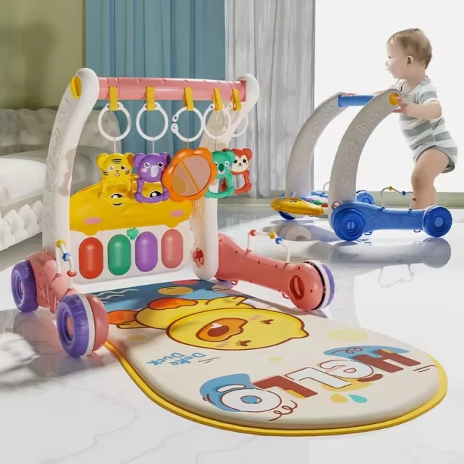 Ходунки-каталка коврик Rack & Walker 6049 2 в 1 (подсветка, мелодии, пальчиковые игры, погремушки, зеркальце, пианино) Ходунки-каталка коврик Rack & Walker 6049 2 в 1 (подсветка, мелодии, пальчиковые игры, погремушки, зеркальце, пианино)