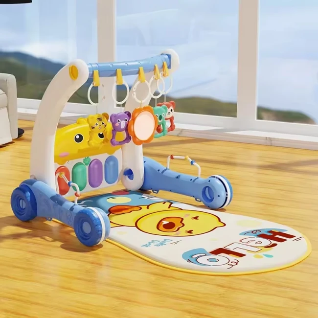 Ходунки-каталка коврик Rack & Walker 6049 2 в 1 (подсветка, мелодии, пальчиковые игры, погремушки, зеркальце, пианино) Ходунки-каталка коврик Rack & Walker 6049 2 в 1 (подсветка, мелодии, пальчиковые игры, погремушки, зеркальце, пианино)