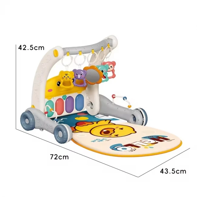 Ходунки-каталка коврик Rack & Walker 6049 2 в 1 (подсветка, мелодии, пальчиковые игры, погремушки, зеркальце, пианино) Ходунки-каталка коврик Rack & Walker 6049 2 в 1 (подсветка, мелодии, пальчиковые игры, погремушки, зеркальце, пианино)