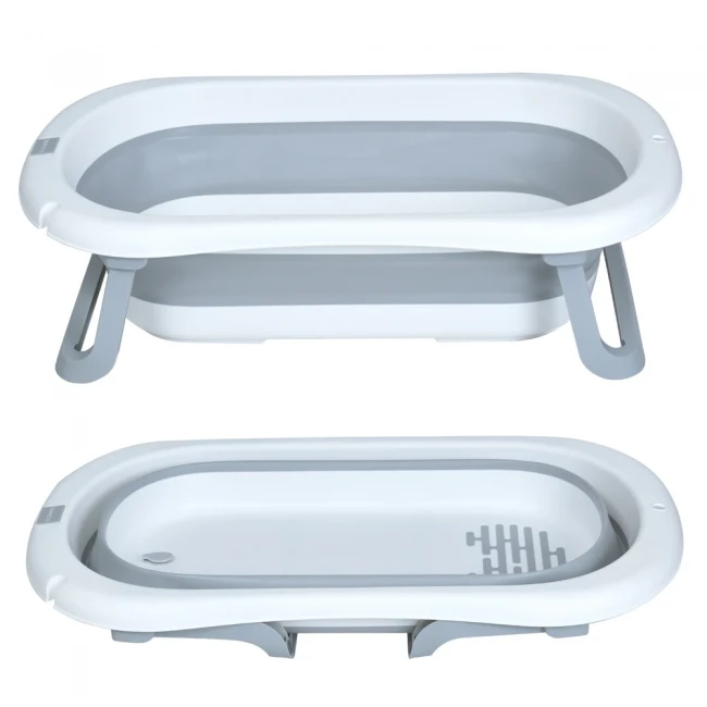 Ванночка детская El Camino ME 1151 Plus Gray (складная, с термометром) Ванночка детская El Camino ME 1151 Plus Gray (складная, с термометром)