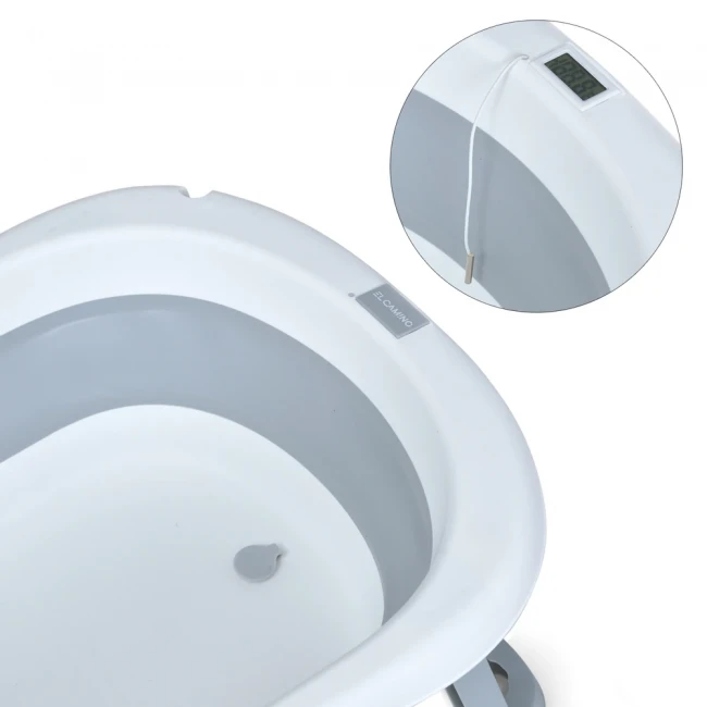 Ванночка детская El Camino ME 1151 Plus Gray (складная, с термометром) Ванночка детская El Camino ME 1151 Plus Gray (складная, с термометром)