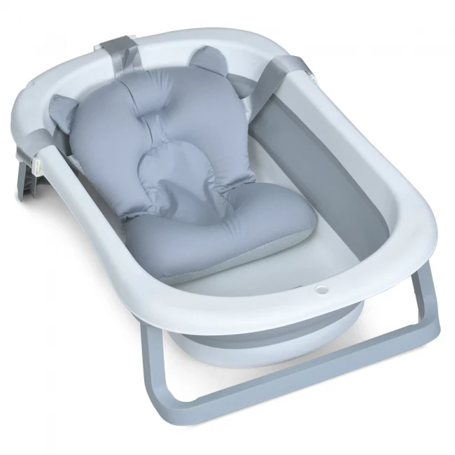 Ванночка детская El Camino ME 1151 Plus Gray (складная, с термометром) Ванночка детская El Camino ME 1151 Plus Gray (складная, с термометром)