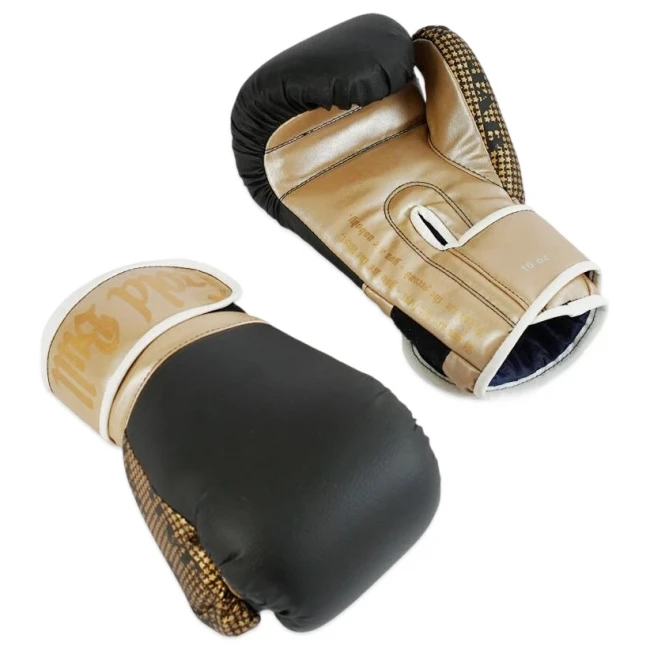 Рукавички для боксу 10 унцій JAB (шкірозамінник, чорні)