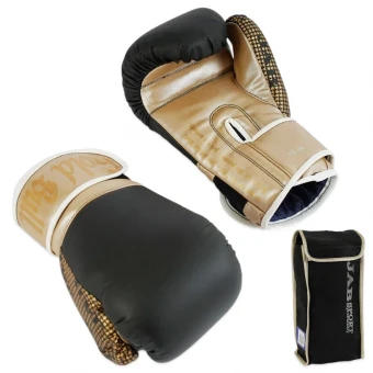 Перчатки для бокса 10 унций JAB (кожзам, черные)