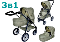 Коляски для кукол 3 в 1